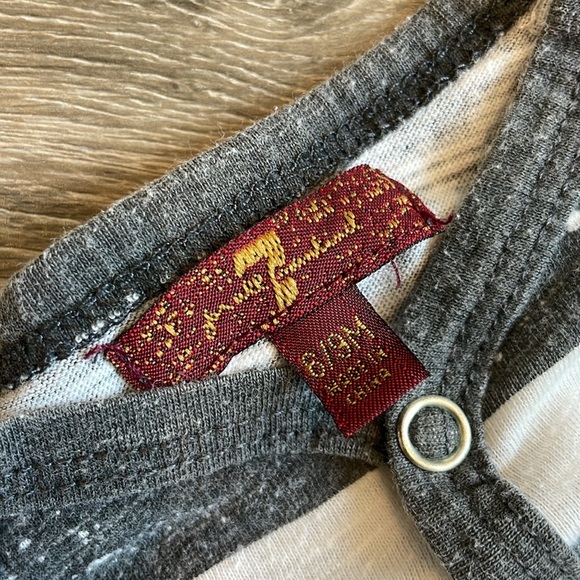 7 For All Mankind striped baby footie - Picture 3 of 3